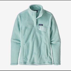 Patagonia Blue/Teal/Mint Re-Tool Snap-T Pullover
